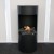 Montgomery Black Open Bioethanol Wood-stove by ScandiFlames, a stylish and modern heating solution with a sleek black design.
