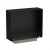 Foco One 600 Slim built-in bioethanol fireplace in an elegant black finish, offering a modern and stylish heating solution.