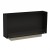 Foco One 1000 Slim built-in bioethanol fireplace in black with a sleek one-sided design.