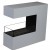 Topeka White Bioethanol Fireplace by ScandiFlames, crafted from powder-coated steel with a sleek white finish and three-sided op