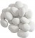 ScandiFlames Ceramics Pebbles White - 24 Pieces for bioethanol fireplaces, heat-resistant and decorative.