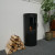 Richmond Bioethanol Fire Stove with Flat Back by ScandiFlames in black, featuring a sleek freestanding design and manual control