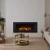 Holbury 1200 Grey Marble Electric Fireplace by British Fires, a stylish built-in one-sided electric fireplace with remote contro