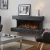 Winchester 1600 Gray Marble Electric Fireplace with remote control and sleek wall-mounted design.