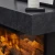 Winchester 1200 Grey Marble Electric Fireplace with a sleek grey marble finish, perfect for wall-mounted installation.