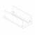 Built-in Profile - 45 cm by ScandiFlames, high-quality steel accessory for bioethanol fireplaces.