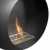 Colorado Wall Mounted Bioethanol Fireplace by ScandiFlames in black finish, featuring a sleek design and real flame effect.