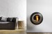 Cocoon Vellum Matte Black wall-mounted bioethanol fireplace with sleek modern design and 3 kW heat output.