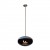 Cocoon Aeris Black with Steel Mounting Pole – a modern ceiling-mounted bioethanol fireplace with a sleek black finish and durabl