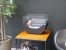 Cradle Table Bio Fireplace - Black by ScandiFlames, a modern tabletop bioethanol fireplace with a sleek black finish and 5-hour 