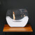 Cradle Table Bio Fireplace - White by ScandiFlames, a sleek and modern tabletop bioethanol fireplace with manual operation.
