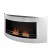 ScandiFlames Wall Mounted Bioethanol Fireplace with Rounded Frame in rust-free stainless steel, offering a sleek and modern desi