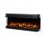 Dimplex Ignite Ultra 60 electric fireplace with multi-sided installation and remote control.