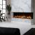 Dimplex Ignite Ultra 74 built-in electric fireplace with multi-sided installation options and app control.