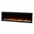 Dimplex Ignite XL 60" 156 cm built-in electric fireplace with sleek black finish, realistic flame effect, and remote control ope