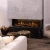 Vista 130 I - 1-Sided Built-in Electric Fireplace by Dimplex in a sleek black finish, featuring remote control and a 2 kW heat o