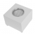 Cube Tabletop Bio Fireplace - White by ScandiFlames, a compact and stylish bioethanol fireplace with a sleek white finish.