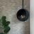 Edmonton Suspended Bioethanol Fireplace by ScandiFlames in black – modern loft-style ceiling-mounted bioethanol fireplace.