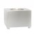 Cube Tabletop Bio Fireplace by ScandiFlames in stainless steel, a sleek and compact bioethanol fireplace for modern interiors.