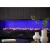 Faber e-SliM Linear 2200-450 I water vapour fireplace with a sleek black finish and realistic flame effect.