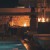 Square Outdoor Gas Fireplace in black with manual control, 10 kW heat output.
