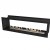 Icon Slimline Firebox FBDS2000 800 by Icon Fires – a sophisticated built-in see-through bioethanol fireplace in black with manua