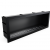 Icon Fires Slimline Firebox SFB1650 - Black, a sleek built-in bioethanol fireplace with manual control, 9.8 kW heat output, and