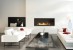 Icon Fires Firebox Sfb1100 - Black, a sleek built-in bioethanol fireplace with manual control and 8-hour burn time.