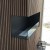 Foco Corner Left 800 bioethanol fireplace in black finish with a two-sided view for modern interiors.