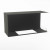 Foco Myst Corner Right 1000 by FOCO Fires – a sleek black two-sided Opti-Myst built-in vapour fireplace with realistic flame eff