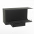 Foco Myst Corner Right 1000 by FOCO Fires – a sleek black two-sided Opti-Myst built-in vapour fireplace with realistic flame eff