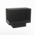Foco Myst Corner Left 800 by FOCO Fires – a two-sided Opti-Myst built-in fireplace with a black finish, remote control, and real