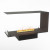 Foco Myst Room Divider 1000 by FOCO Fires – A sleek, 3-sided built-in vapour fireplace with remote control, designed for modern 