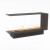Foco Myst Room Divider 1200 by FOCO Fires – A 3-sided Opti-myst built-in fireplace with remote control, offering realistic flame