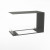 Foco Myst Room Divider 800 by FOCO Fires – a 3-sided built-in Opti-Myst vapour fireplace in black, featuring remote control oper