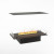 Foco Myst Four 800 Opti-Myst vapour fireplace in black with realistic flame effect and remote control.