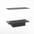 Foco Myst Four 800 Opti-Myst vapour fireplace in black with realistic flame effect and remote control.