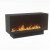 Foco Myst One 1200 by FOCO Fires - a built-in one-sided vapour fireplace with realistic flame effect and remote control.