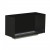 Foco One 1000 bioethanol fireplace by FOCO Fires, a sleek built-in one-sided fireplace with remote control and black finish.