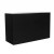 Foco One 800 Medium bioethanol fireplace by FOCO Fires, one-sided built-in model in black finish.