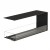 Foco Room Divider 1200 – A sleek, three-sided built-in bioethanol fireplace in black with remote, automatic, and manual control 