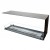 Foco Room Divider 1200 – A sleek, three-sided built-in bioethanol fireplace in black with remote, automatic, and manual control 