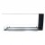 Foco Room Divider 1200 – A sleek, three-sided built-in bioethanol fireplace in black with remote, automatic, and manual control 