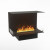 Foco Myst Three 800 by FOCO Fires – a sleek, black 3-sided built-in vapour fireplace with remote control, offering stunning flam