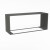 Foco Myst Two 1200 by FOCO Fires – a two-sided built-in Opti-myst vapour fireplace with a sleek black finish, remote control, an