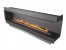 Forma 2700 Right Corner bioethanol fireplace in sleek black finish with app and remote control for modern interiors.