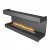 Forma 1800 Three-sided bioethanol fireplace with app and remote control, sleek built-in design, and panoramic flame view.