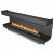 Forma 2300 Three-Sided Bioethanol Fireplace – Elegant built-in design with remote and app control.
