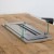 Steel Frame Glass for 100 cm Superior Burner by ScandiFlames, featuring a stainless steel frame and tempered glass for safety an