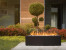 Galio Black Gas Fireplace in Corten (Rust) finish – stylish outdoor freestanding gas fireplace with manual control.